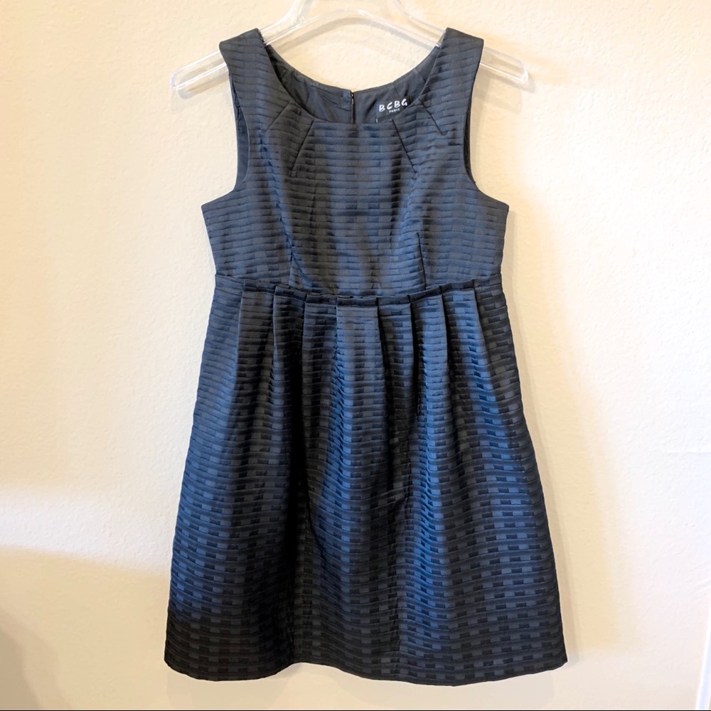 BCBG Black Sleeveless Babydoll Dress